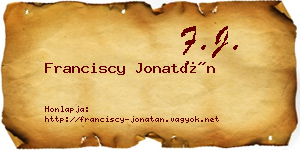 Franciscy Jonatán névjegykártya