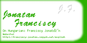 jonatan franciscy business card